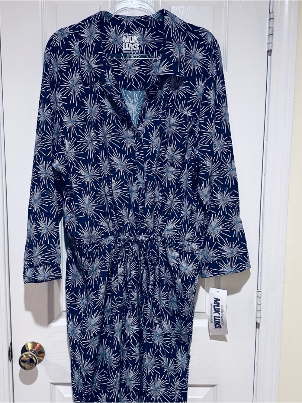 Muk Luks long sleeve jumpsuit 2X